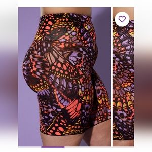 Yitty Neon Pink Butterfly Shorts Size M